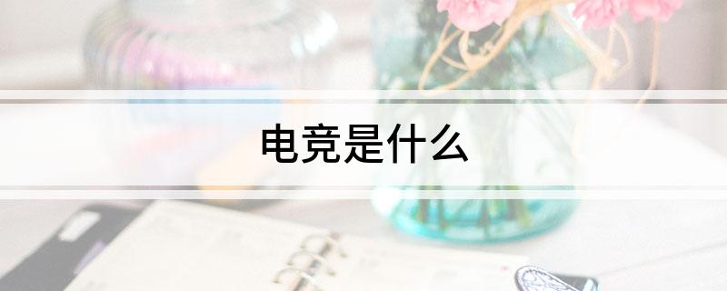 电竞是什问鼎娱乐平台么(图1)